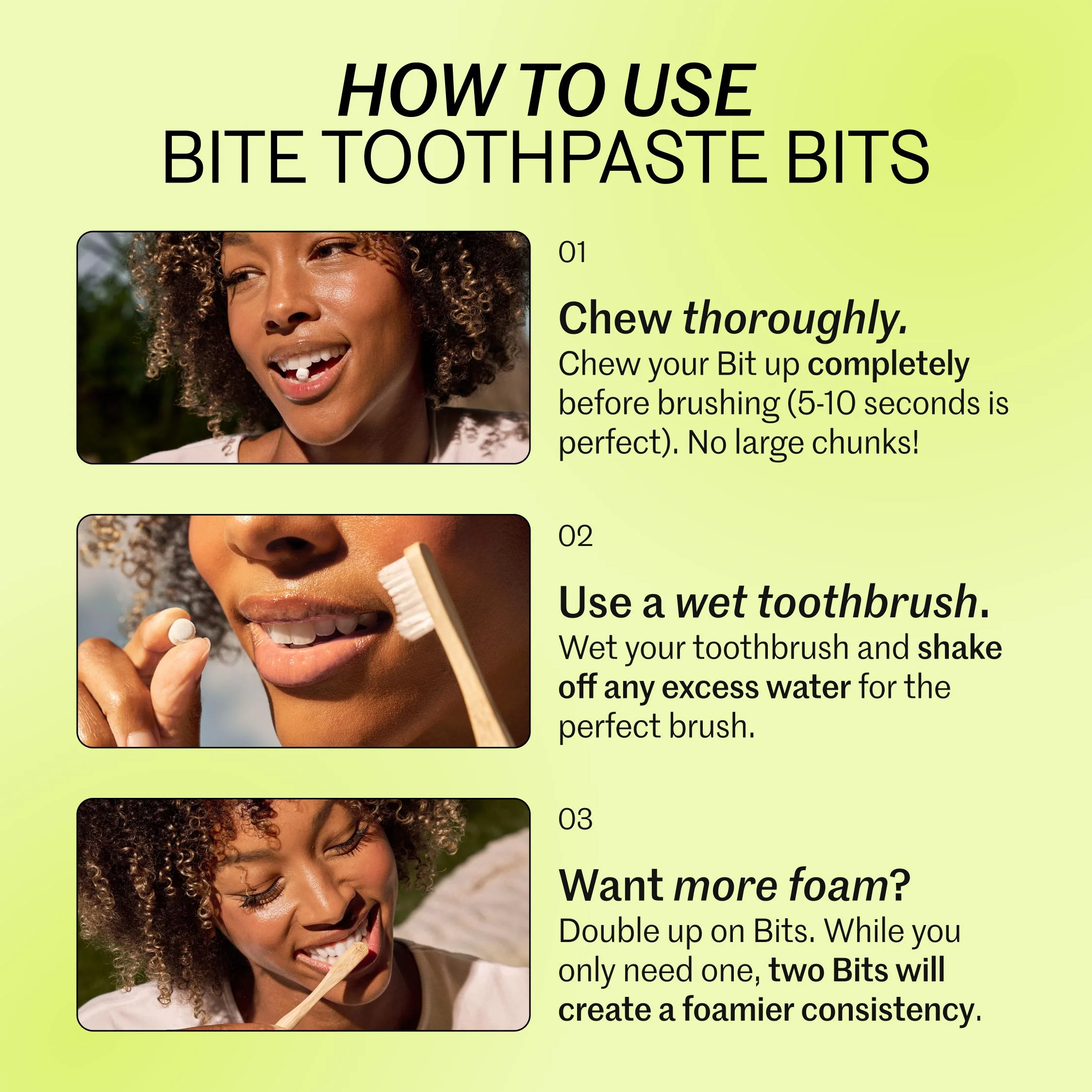 Bite Toothpaste Bits – Natural, Remineralizing, Whitening Toothpaste Tablets with Nano-Hydroxyapatite and Xylitol - As Seen On Shark Tank - Image 2