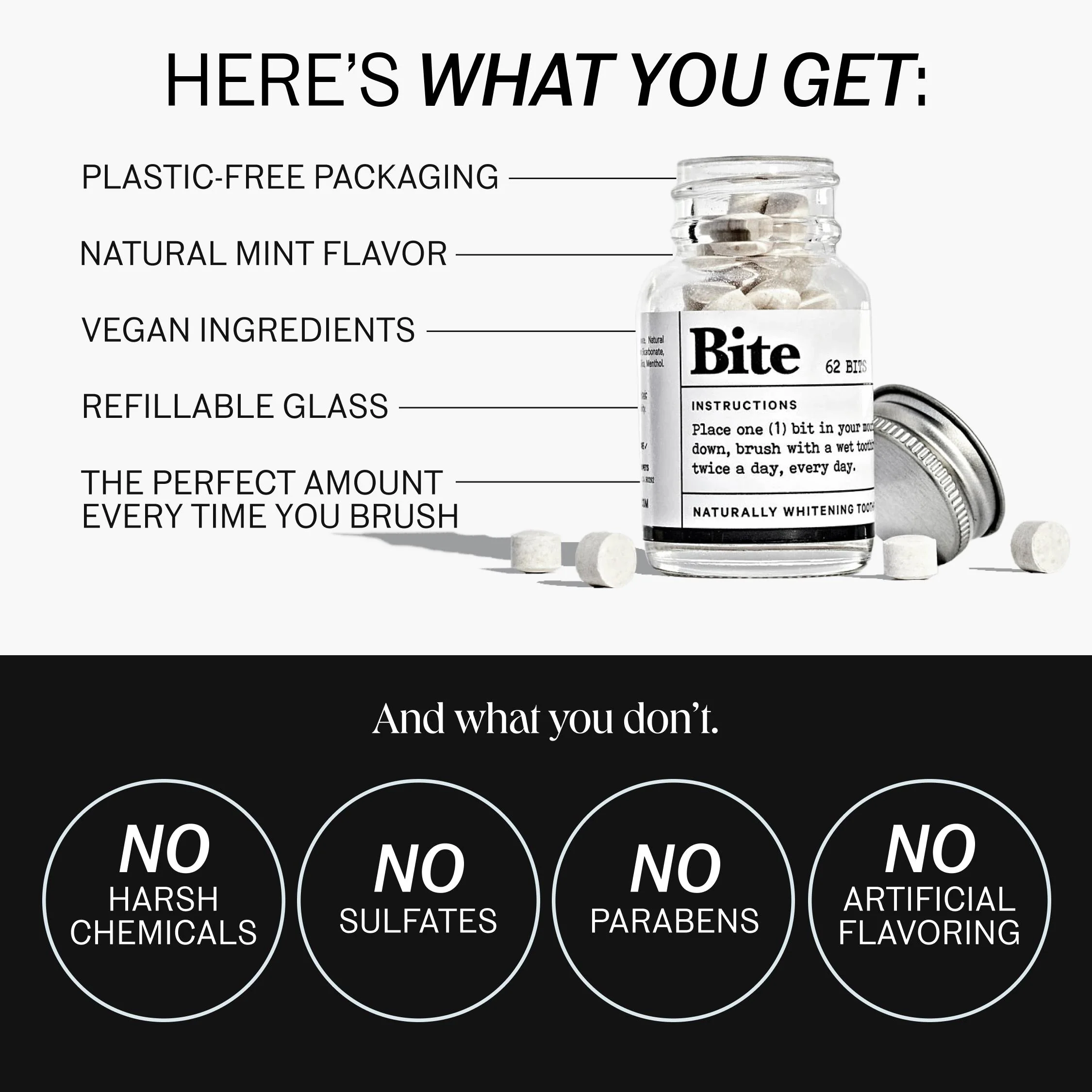 Bite Toothpaste Bits – Natural, Remineralizing, Whitening Toothpaste Tablets with Nano-Hydroxyapatite and Xylitol - As Seen On Shark Tank - Image 9