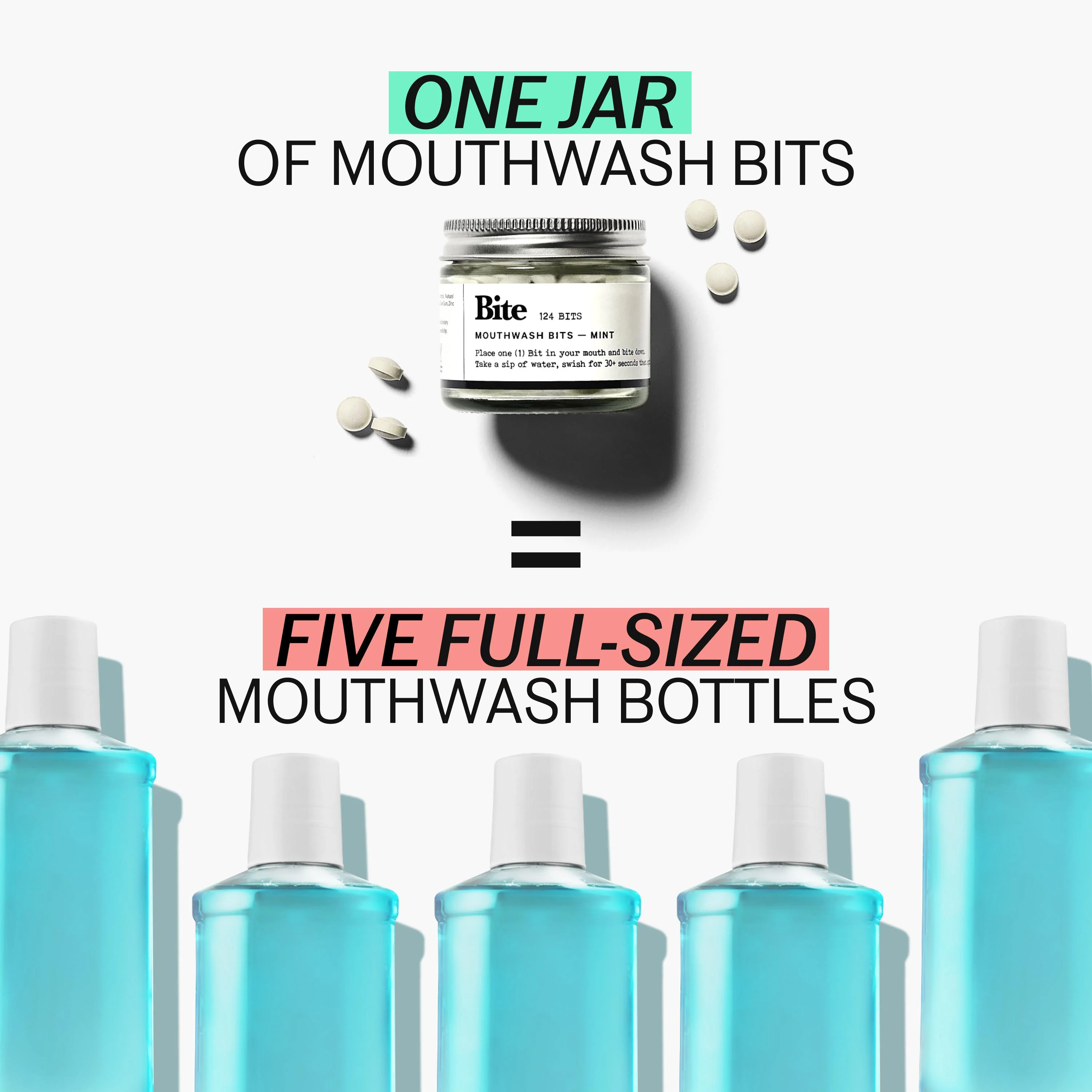 Mint Mouthwash Bits – Refreshing, Zero-Waste Mouthwash Tablets with Nano-Hydroxyapatite and Xylitol - Image 6