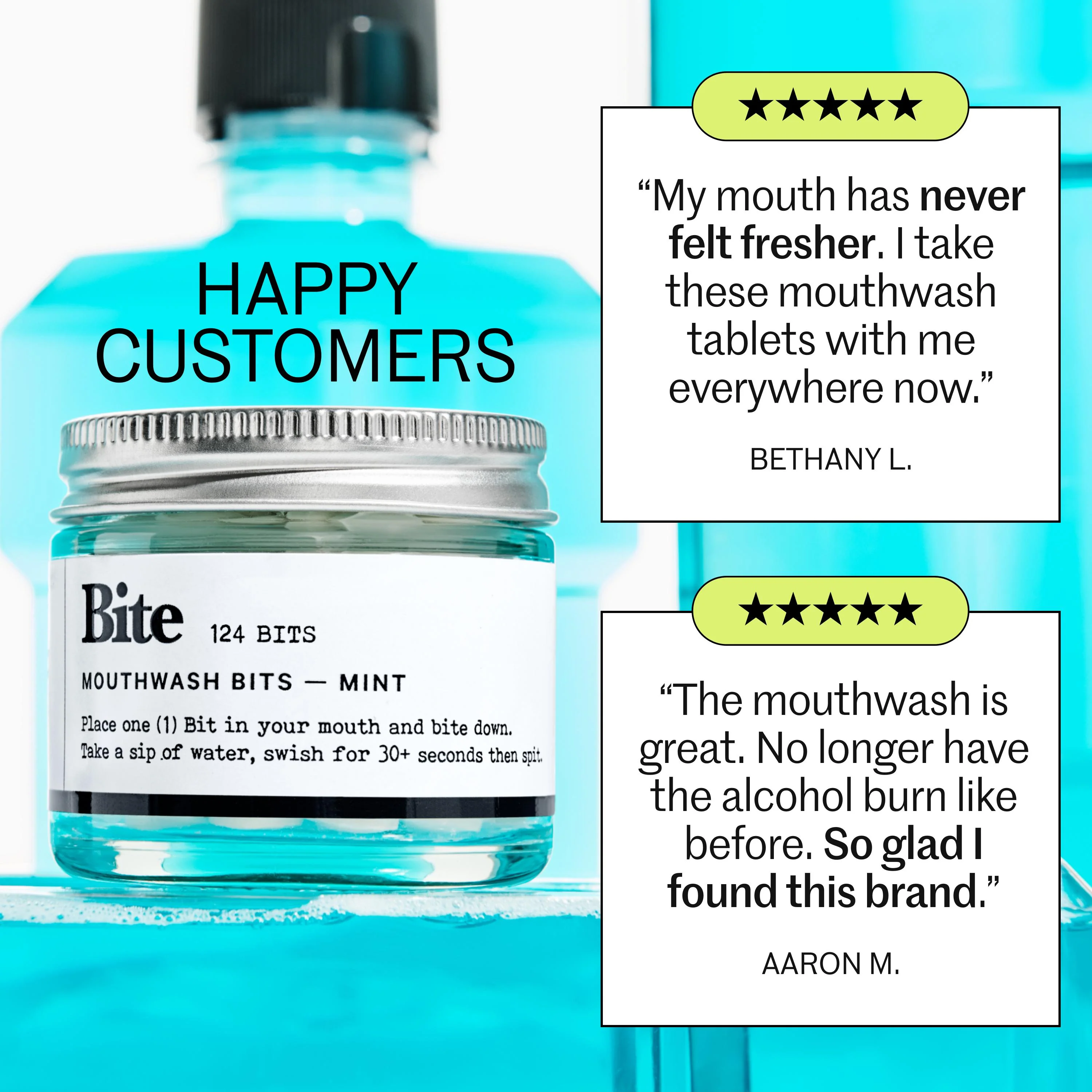 Mint Mouthwash Bits – Refreshing, Zero-Waste Mouthwash Tablets with Nano-Hydroxyapatite and Xylitol - Image 8